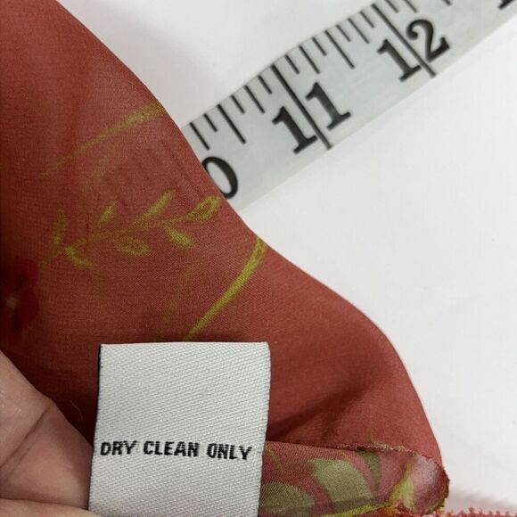 Cabi Silk Top Womens Small Embellished Fairy Floral Sheer Embroidered Boho Flowy - Picture 10 of 11